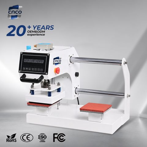 Digital Count Display Pneumatic 0.5-0.8MPa Heat Press Machine Auto Manual Mode Seamless Apparel Care Label Bonding Equipment