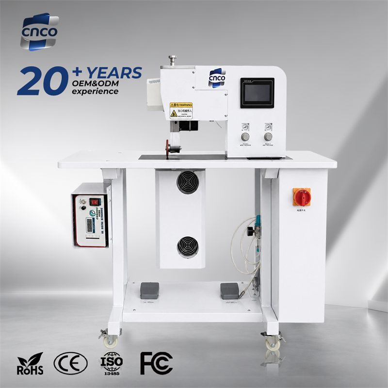 CNCO Ultrasonic Edge Welding Machine CN-28UC For Seamless Underwear Yoga Wear Non-woven Fabric Positioning Cutting Welding