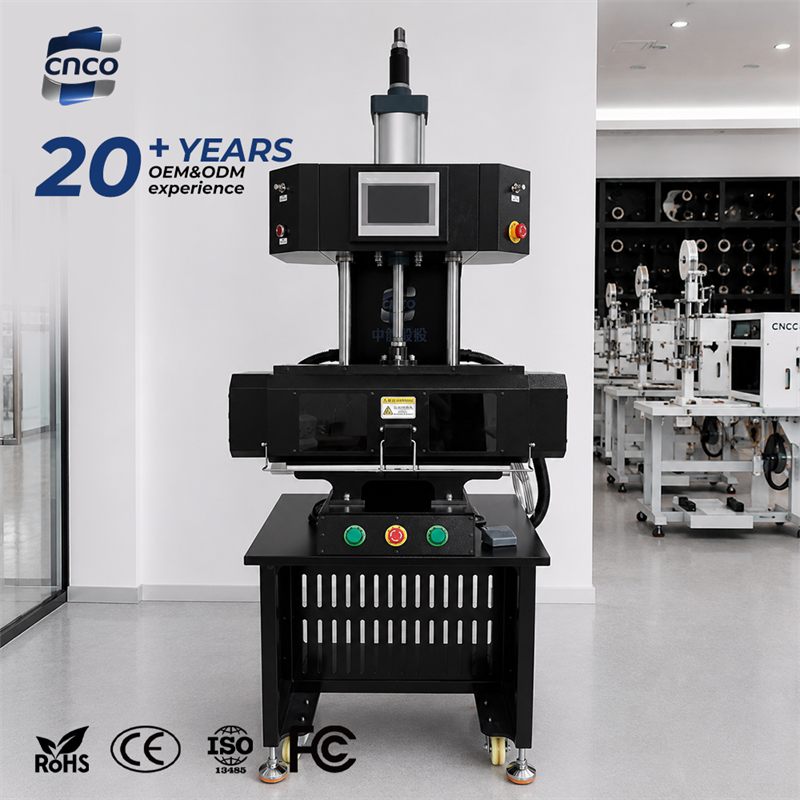 2026 New High Precision Stable Pneumatic Hot Cold Heat Press Bonding Machine 4-Step Controlled Fabric Bonding Press Equipment