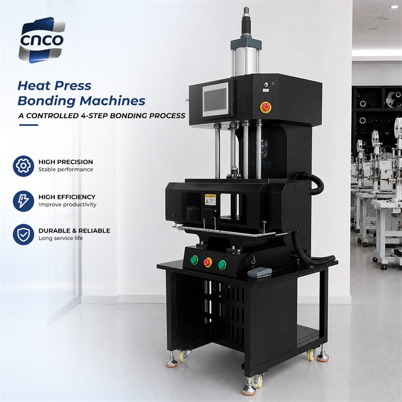 Factory Supply Pneumatic Heat Press Bonding Machine Fabric TPU Film Laminator Seamless Embossing Hot Cold Press Machine