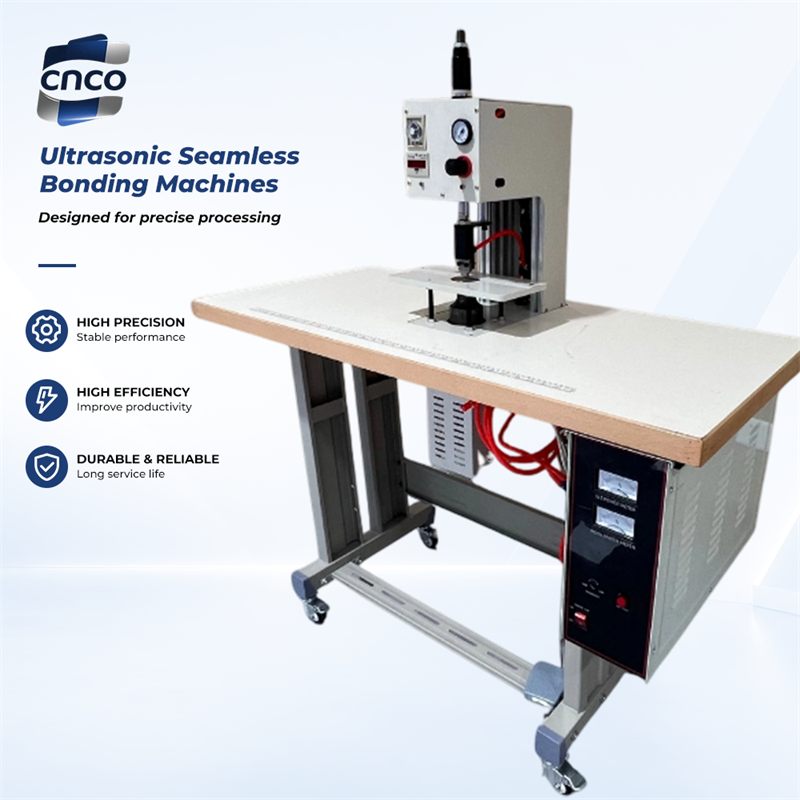 CNCO CN-598 Industrial Pneumatic Ultrasonic Punching Equipment for Knit Collar Edge Seamless Bonding & Buttonhole Punching