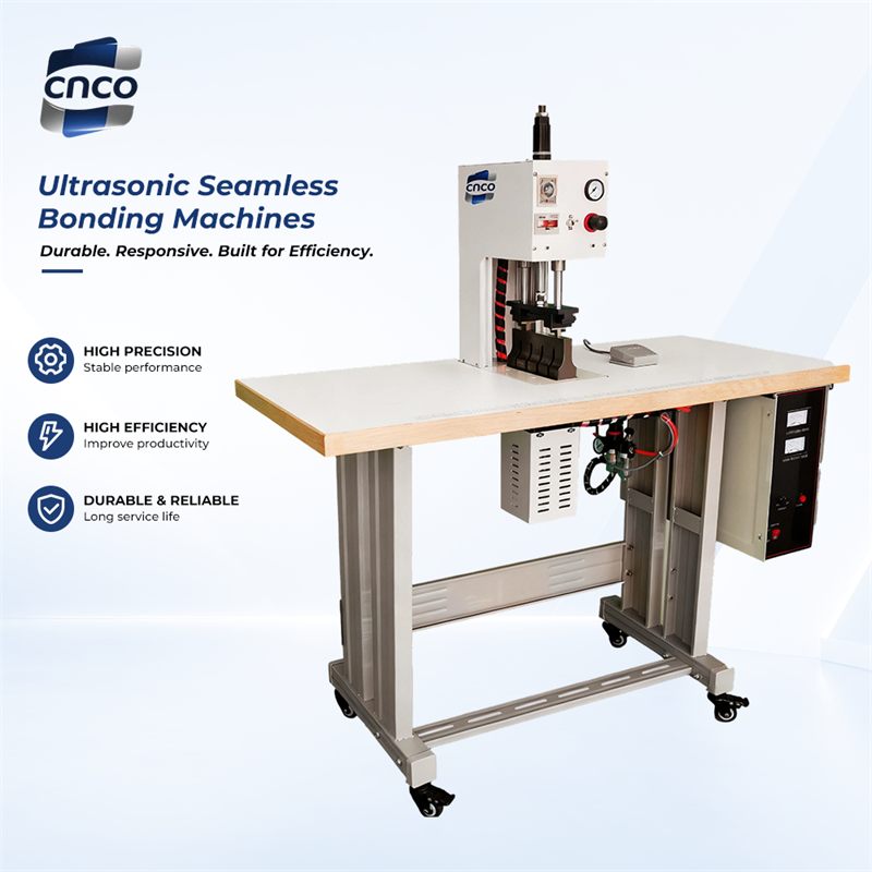 High Quality 360° Brake Caster Mobile Ultrasonic Bartack Machine Flexible Workshop Apparel Seam Reinforcement Equipment