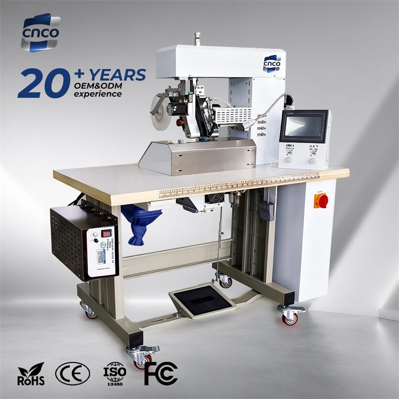 Ultrasonic Adhesive Coating Bonding Machine for Waterproof Outdoor Jacket Seamless Sportswear Tape Applying Equipment CN-38UCP