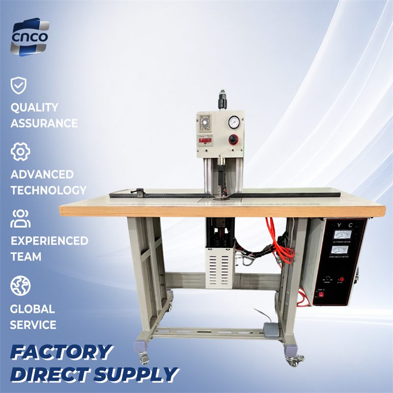 Adjustable Positioning Rod Ultrasonic Fabric Splicing Machine Precise Waistband Joint Bonding Equipment for Garment Factory