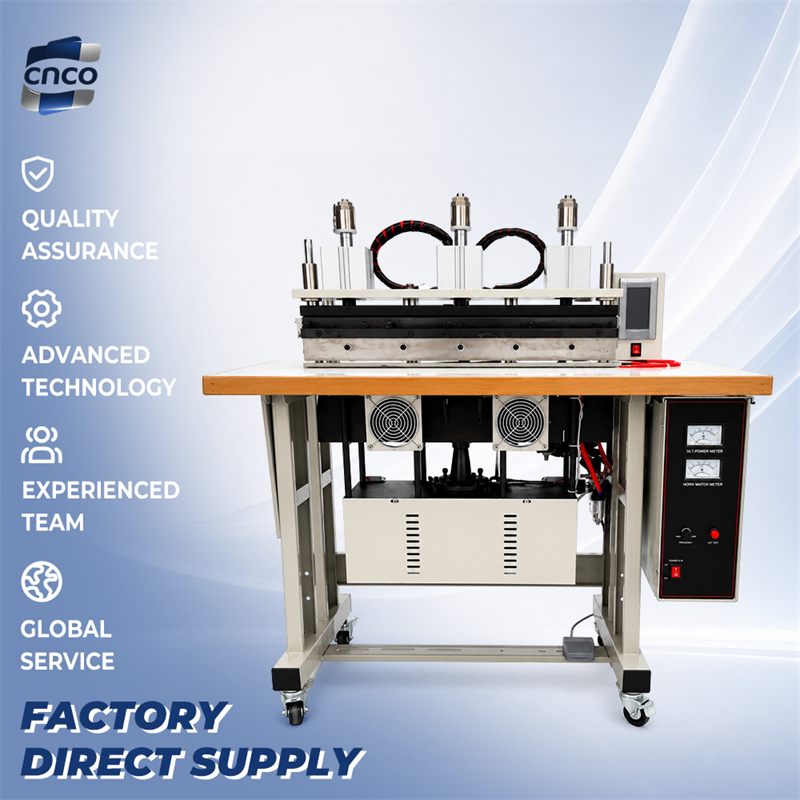 CNCO Touch Screen 3000W 15KHz Auto Count Ultrasonic Fabric Cutting Machine Auto Manual Dual Mode Cloth Welding Cutter Press